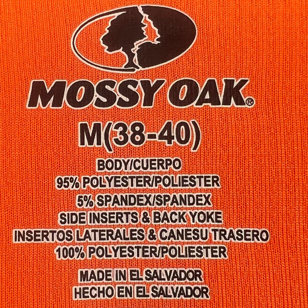 Mossy Oak Performance Fishing Tee mens  medium Long Sleeve Nautical Breathable - Picture 7 of 7